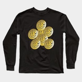 Bitcoin Casino Digital Currency Long Sleeve T-Shirt